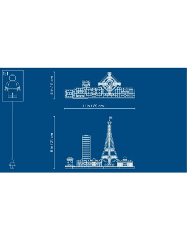 LEGO Architecture - Paris - 21044 - En stock chez Brickgarden.fr