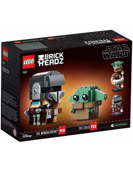 LEGO BrickHeadz - Le Mandalorien et lEnfant - 75317 - En stock chez Brickgarden.fr