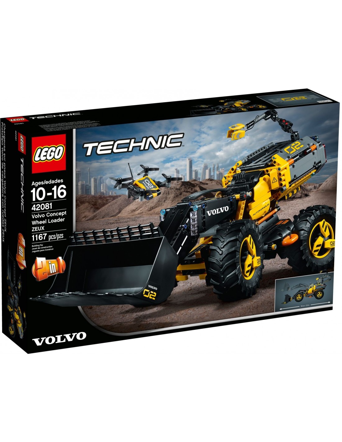 LEGO Technic - Le tractopelle Volvo Concept ZEUX - 42081 - En stock chez