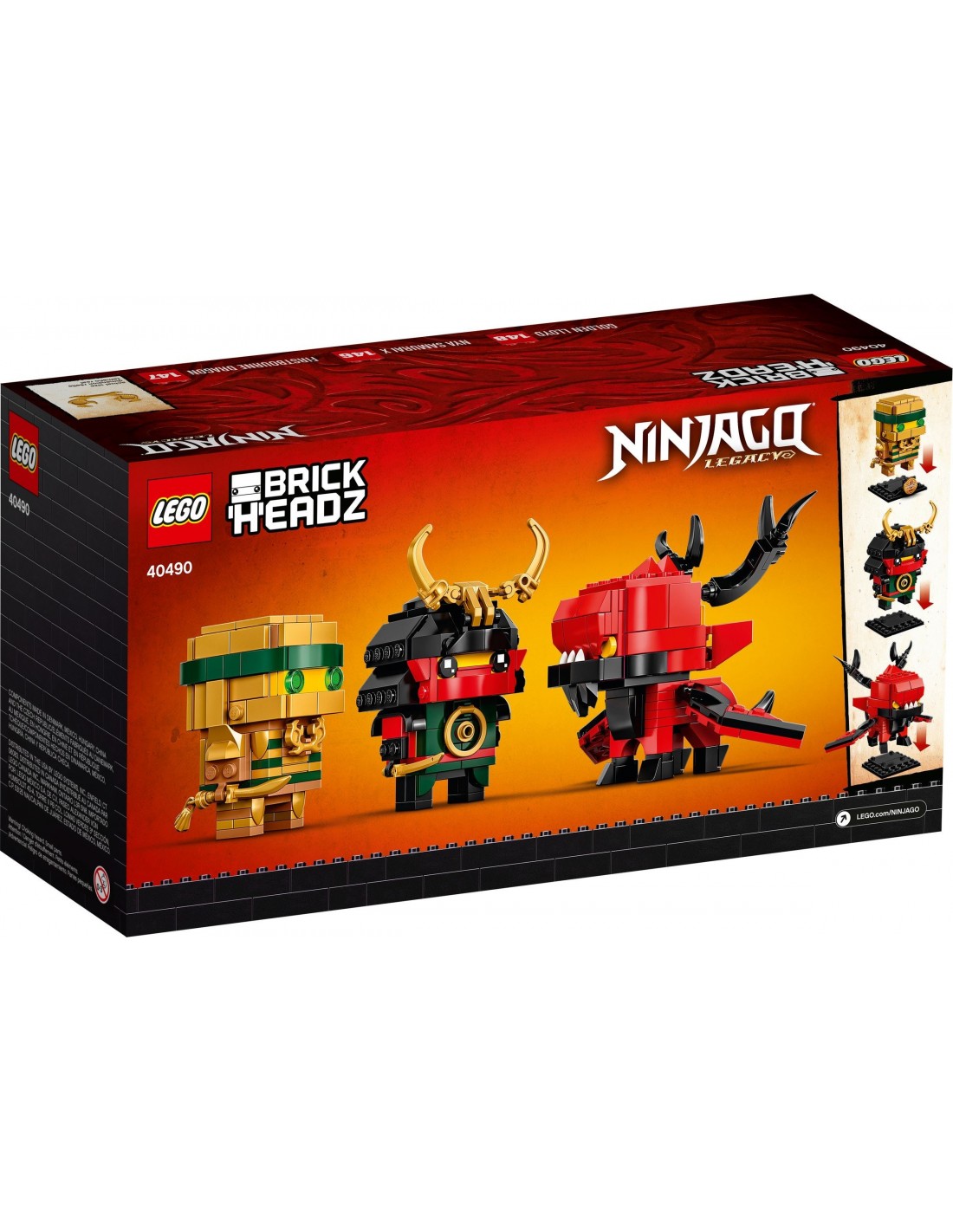 LEGO BrickHeadz - Ninjago 10 ans - 40490 - En stock chez