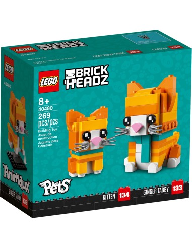 LEGO BrickHeadz - Le chat roux tigré - 40480