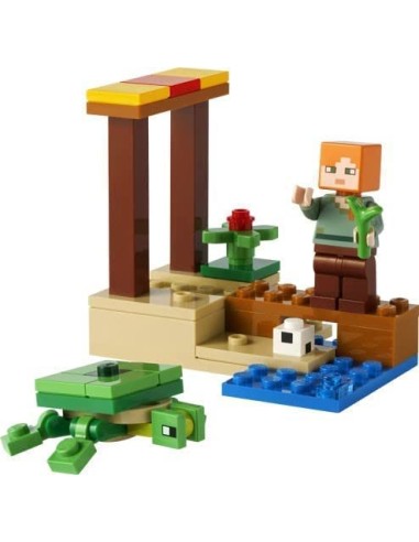 LEGO Minecraft - La plage de la tortue - 30432 - En stock chez Brickgarden.fr