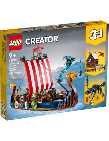 LEGO Creator - Le bateau viking et le serpent de Midgard - 31132