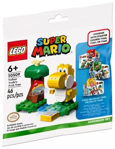 LEGO Super Mario - Ensemble dextension Larbre fruitier du Yoshi jaune - 30509