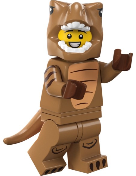LEGO Série 24 - Le fan en costume de T-Rex - 71037-06 - En stock chez Brickgarden.fr