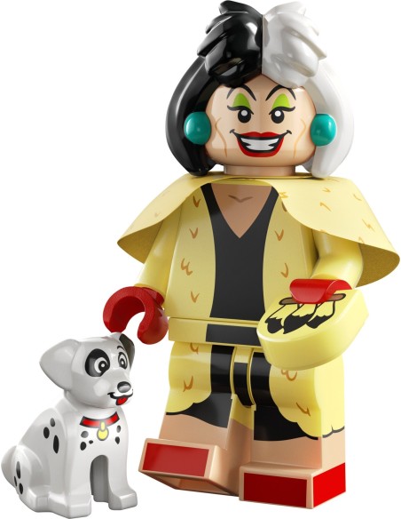 LEGO Série Disney 100 - Cruella dEnfer et le Chiot Dalmatien - 71038-13 - En stock chez Brickgarden.fr