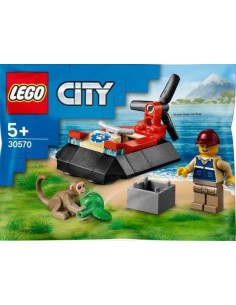 LEGO City - L'aéroglisseur de sauvetage - 30570 - En stock chez Brickgarden.fr
