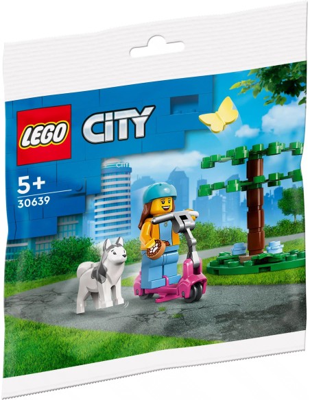 LEGO City - Balade en trottinette au parc pour chiens - 30639 - En stock chez Brickgarden.fr