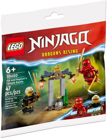 LEGO Ninjago - Kai et Rapton : la bataille du temple - 30650 - En stock chez Brickgarden.fr