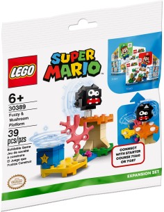 LEGO Super Mario - Fuzzy et plateforme champignon - 30389 - En stock chez Brickgarden.fr