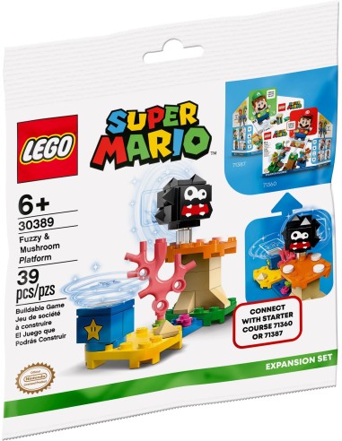 LEGO Super Mario - Fuzzy et plateforme champignon - 30389