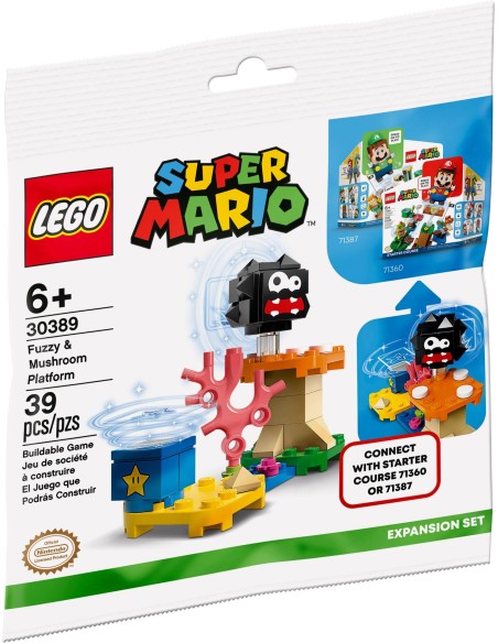 LEGO Super Mario - Fuzzy et plateforme champignon - 30389 - En stock chez Brickgarden.fr LEGO Super Mario - Fuzzy et plateforme champignon - 30389 - En stock chez Brickgarden.fr