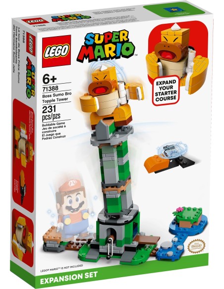 LEGO Super Mario - La Tour Infernale du Boss Frère Sumo - 71388 - En stock chez Brickgarden.fr