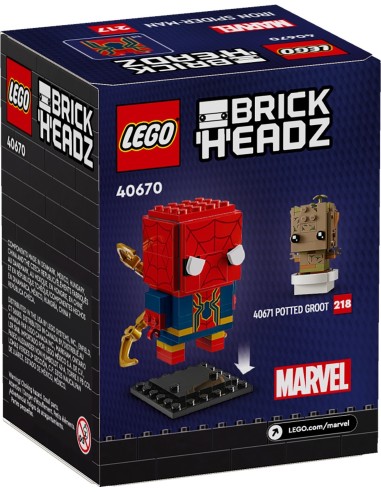 LEGO BrickHeadz - Iron Spider-Man - 40670 - En stock chez Brickgarden.fr