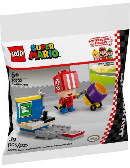 LEGO Super Mario - Toad (Pit crew) - 30702 - En stock chez Brickgarden.fr