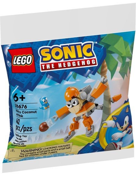 LEGO Sonic - Lattaque à la noix de coco de Kiki - 30676 - En stock chez Brickgarden.fr