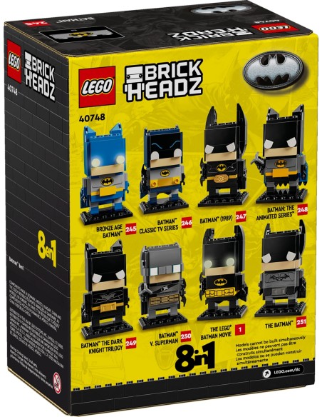 LEGO BrickHeadz - Figurine de Batman 8-en-1 - 40748 - En stock chez Brickgarden.fr