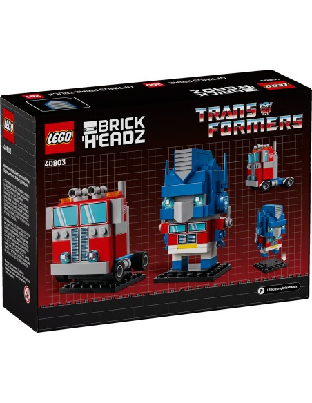 LEGO BrickHeadz - Optimus Prime Robot & Vehicle - 40803 - En stock chez Brickgarden.fr