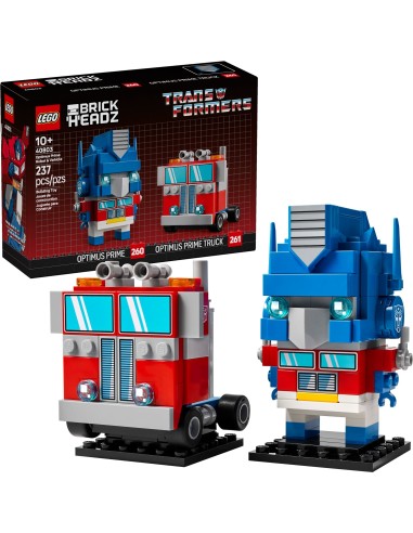 LEGO BrickHeadz - Optimus Prime Robot & Vehicle - 40803 - En stock chez Brickgarden.fr