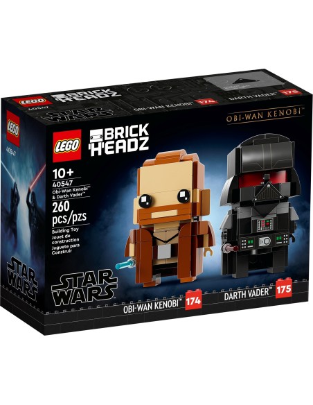 LEGO BrickHeadz - Obi-Wan Kenobi & Darth Vader - 40547 - En stock chez Brickgarden.fr