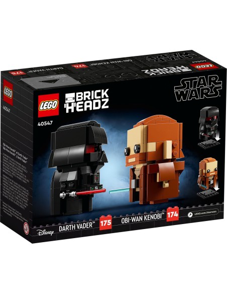 LEGO BrickHeadz - Obi-Wan Kenobi & Darth Vader - 40547 - En stock chez Brickgarden.fr