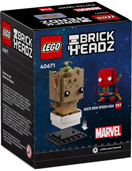LEGO BrickHeadz - Groot - 40671 - En stock chez Brickgarden.fr