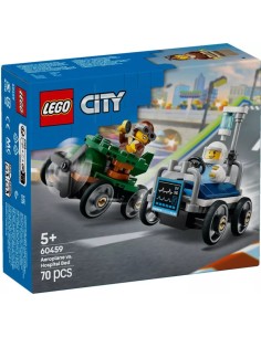 LEGO City - Pack de bolides de course : avion contre lit d'hôpital - 60459 - En stock chez Brickgarden.fr