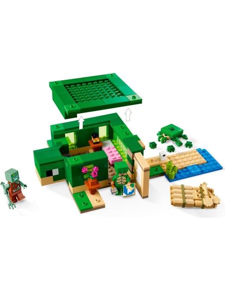 LEGO Minecraft - La maison de la plage de la tortue - 21254 - En stock chez Brickgarden.fr